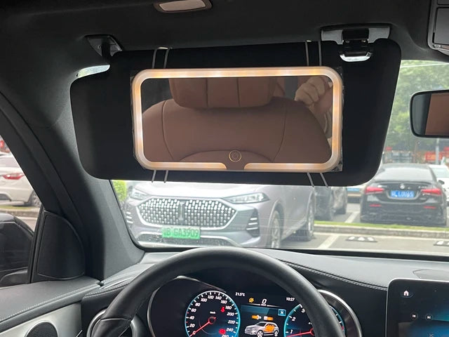 Car visor vanity mirror