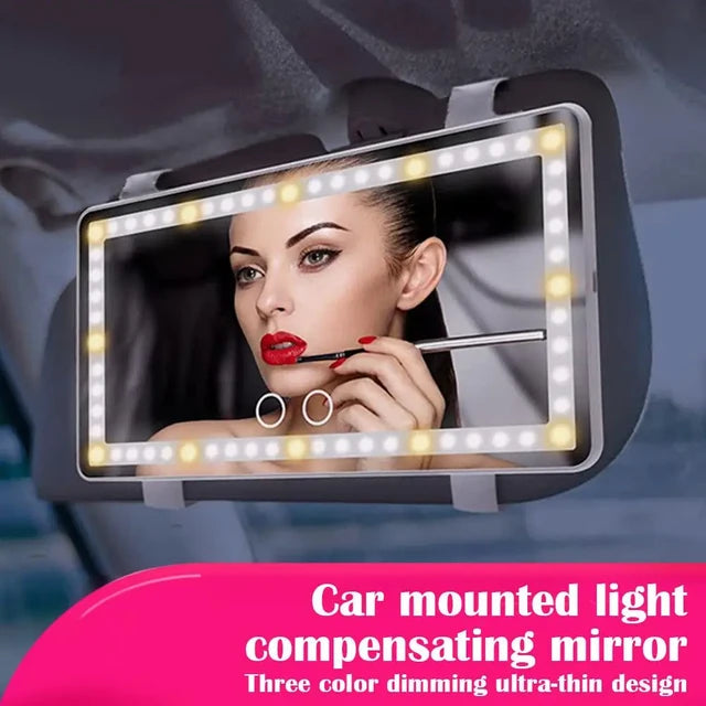 Car visor vanity mirror