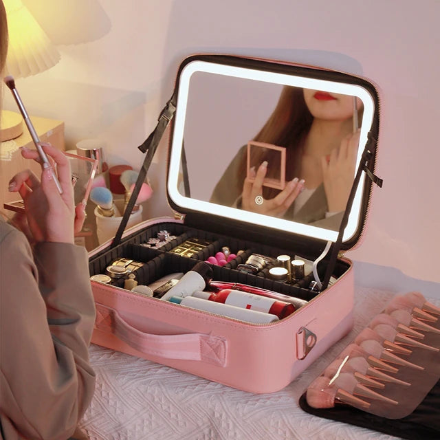 Makeup Bag With mirror